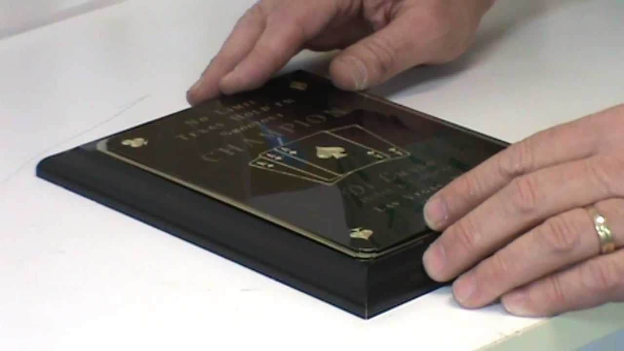Diamond Drag Plaque Engraving Using Vision PRO 8
