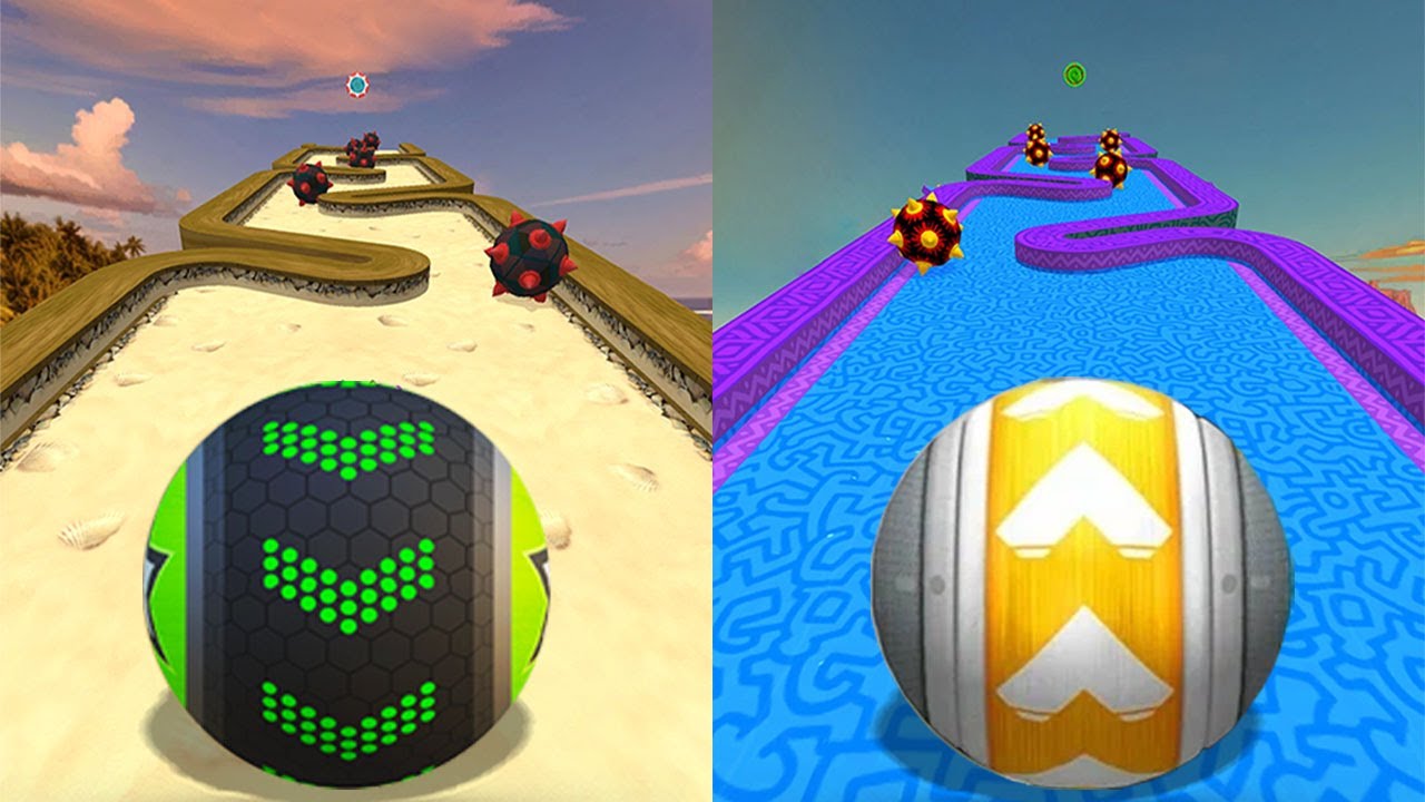 🌈 Going Balls VS GyroSphere Trials, Rolling Balance Ball 3D, Temple Rolling Balls, Action Balls