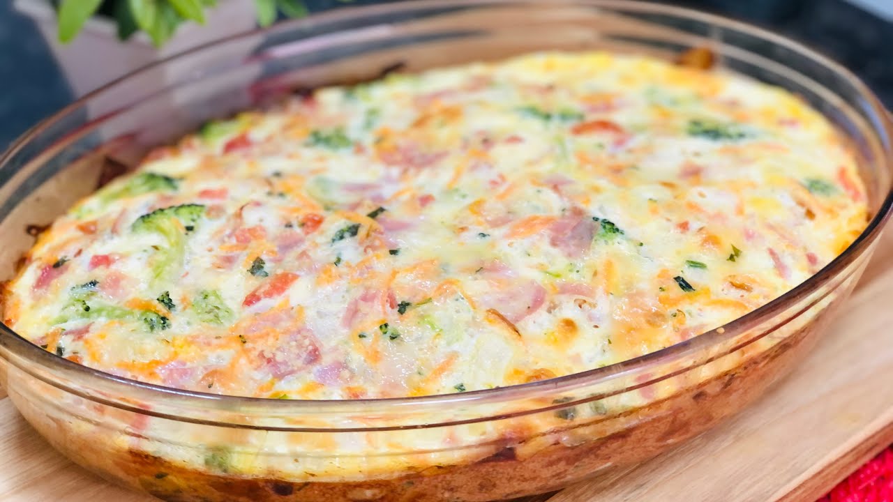 VOCÊ PRECISA FAZER ESSE OMELETE DE FORNO!!! DELICIOSO PARA SEU ALMOÇO | MUITO FÁCIL E ECONÔMICO!!🥰
