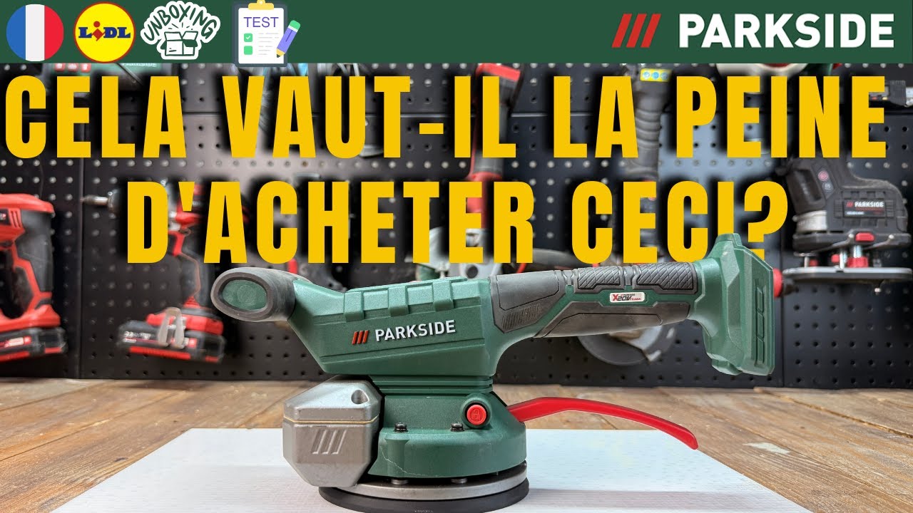 VIBRATEUR POUR CARRELAGE SANS FIL Parkside PAFR 20-Li A1 FRANCE FRAN&Ccedil;AIS LIDL