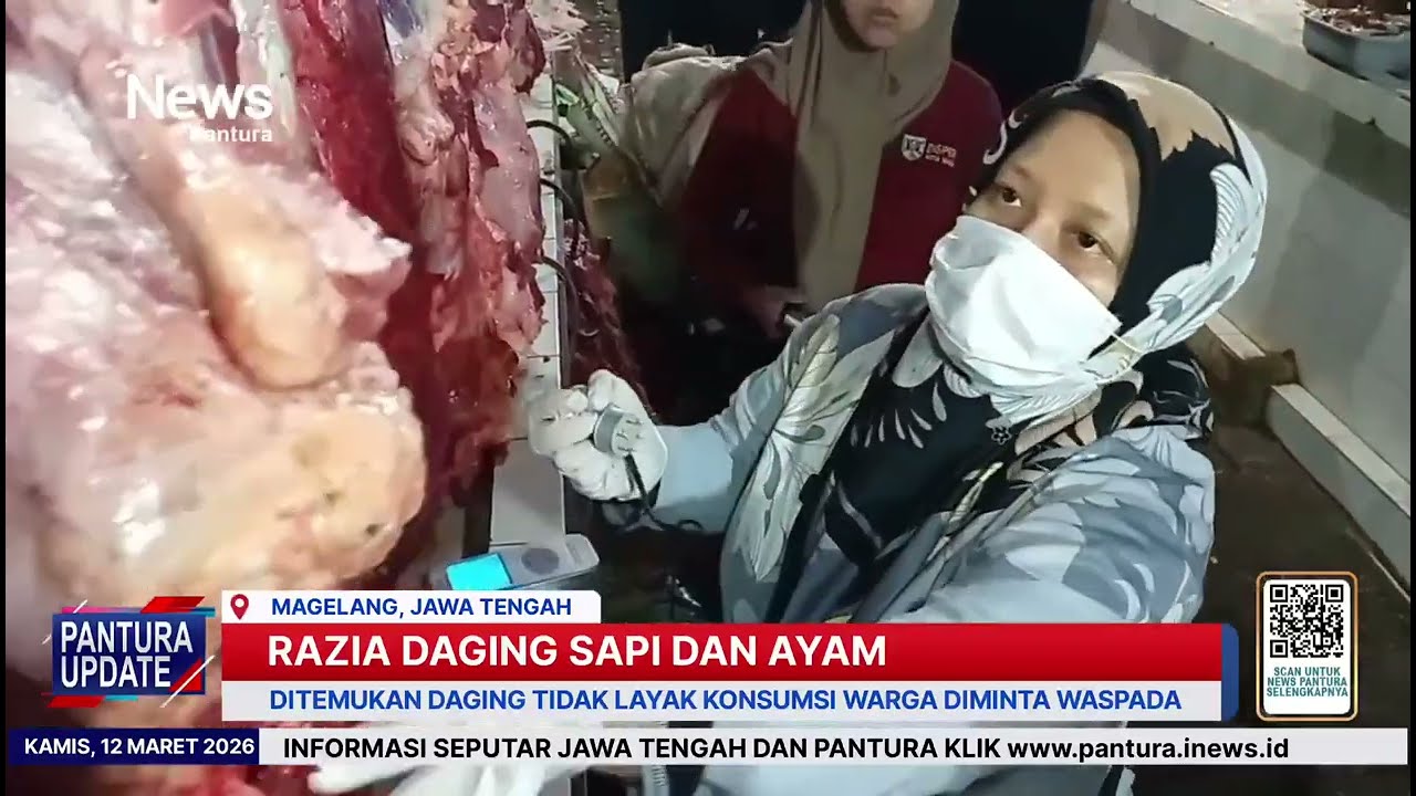 Ditemukan daging sapi dan ayam tidak layak konsumsi di Magelang warga diminta waspada