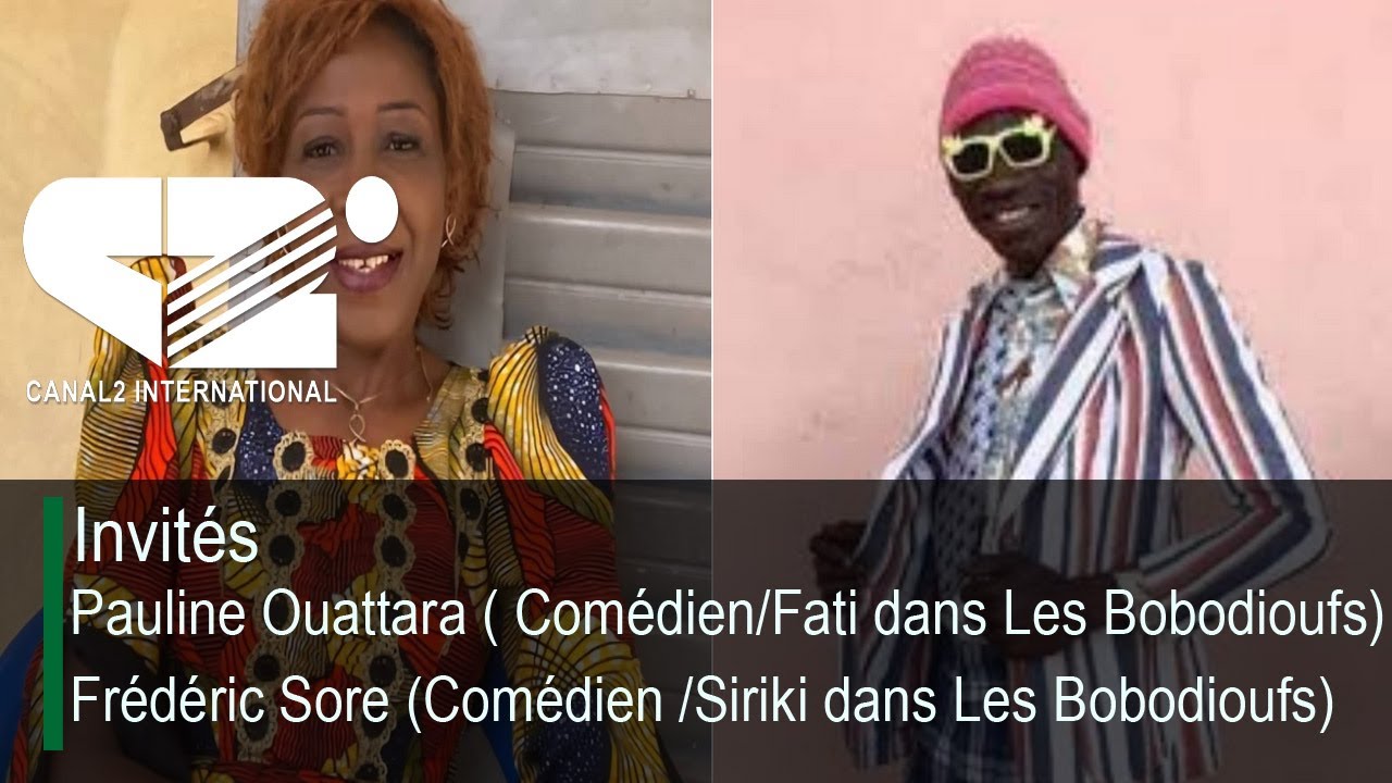 Frédéric Sore (Siriki) et Pauline Ouattara (Fati) / Comédiens dans les Bobodioufs, sont nos invités