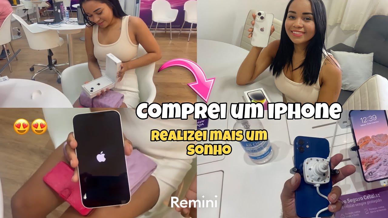 COMPREI O IPHONE 14/realizei mais um sonho😍😱