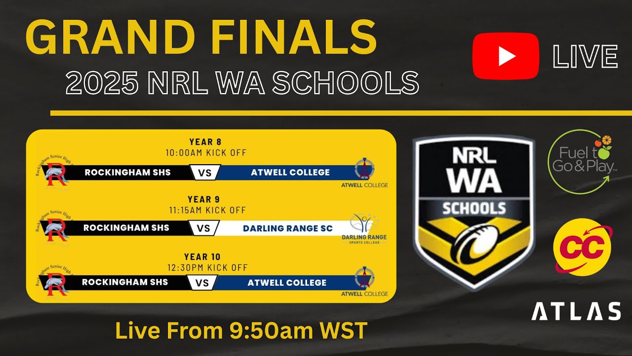 2025 NRL WA Schools Grand Final Y8 - Rockingham SHS vs Atwell College