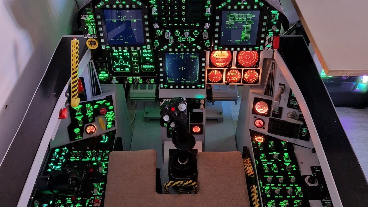 F/A-18C cold start on new cockpit