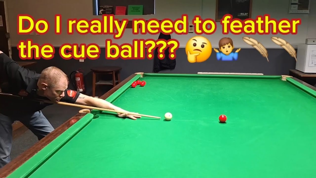 #snooker  Why do we feather the cue ball???