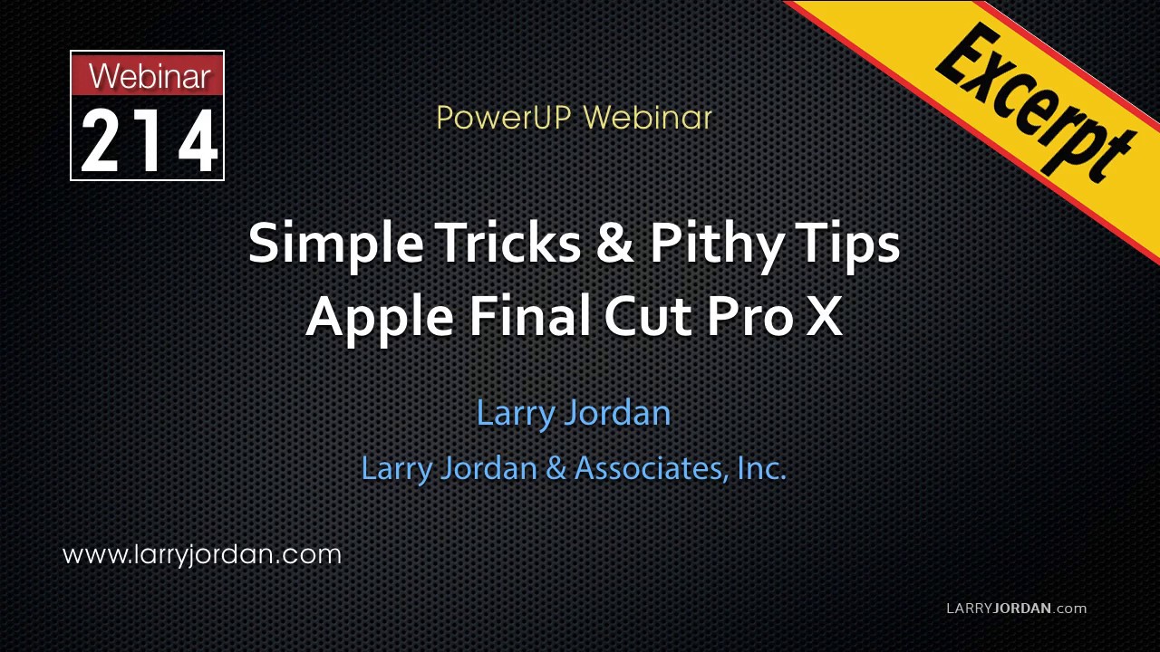 Final Cut Pro X: A Fast Tip For Color Correction
