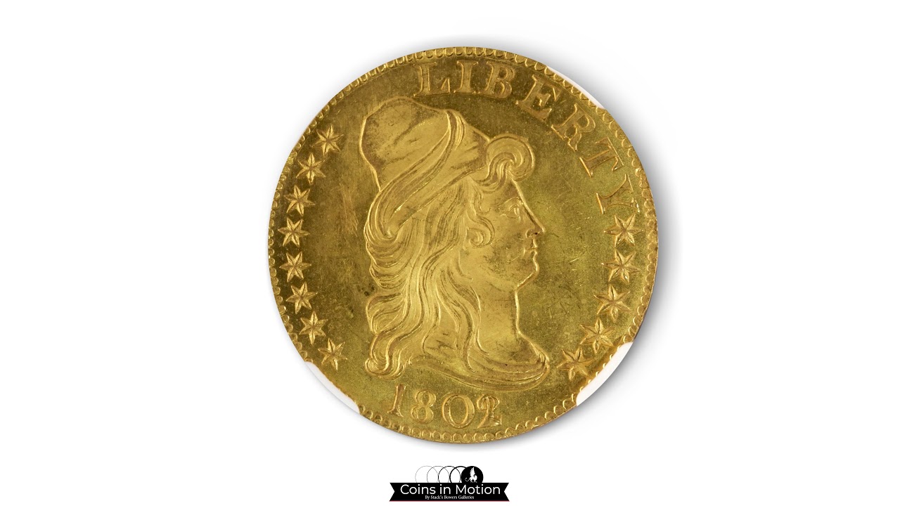 1802/1 Centered Overdate Capped Bust $5 Gold Being Sold at Public Auction with Stack's Rare Coins