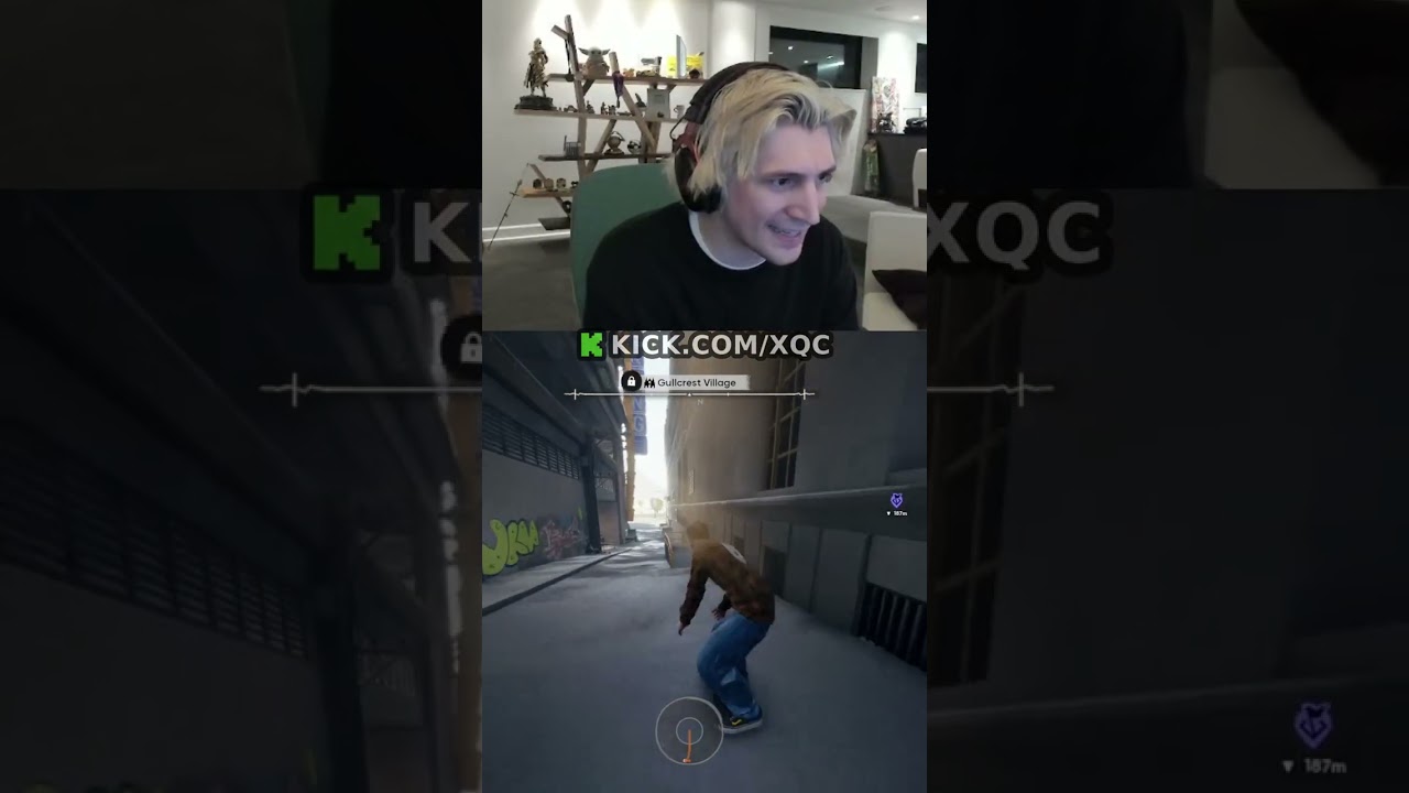xQc Shows Off His Favorite Spot in Skate 4