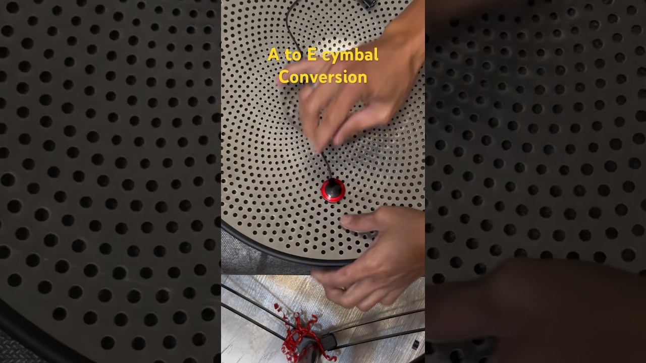 Convert acoustic to electric cymbals #Edrum #cymbals #drums #diydrum