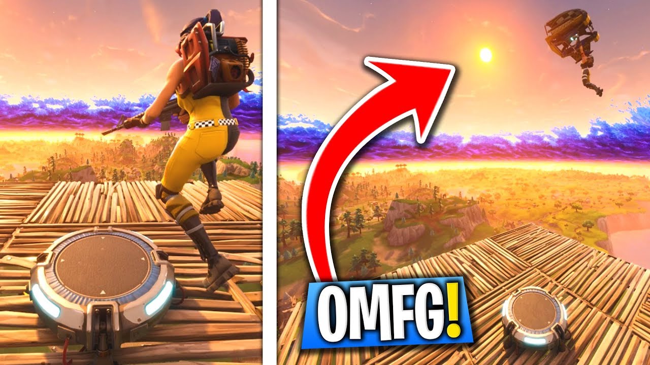 BREAKING SKY BARRIER ON FORTNITE WITH LAUNCH PAD!!