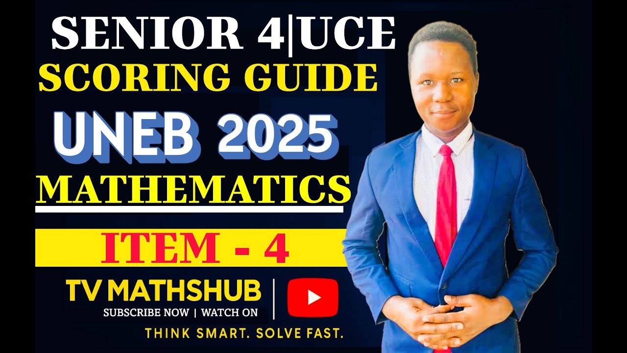 UNEB | UCE Математика 2025, задание 4 | Пошаговое решение и объяснение
