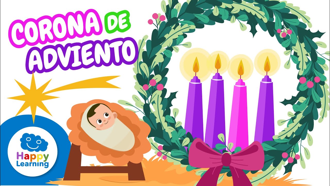 🎄 NAVIDAD: Qué es la CORONA DE ADVIENTO | Significado y Tradición 🕯️ | Happy Learning 🌟