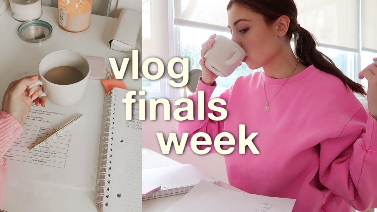 une semaine avec moi: étudiante en mode! finals week