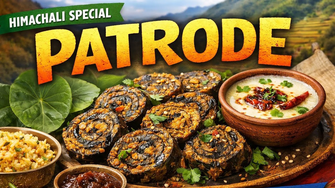 Himachali Patrode Recipe🫠 | Traditional Arbi Leaves Roll | @MytiffinWorld15