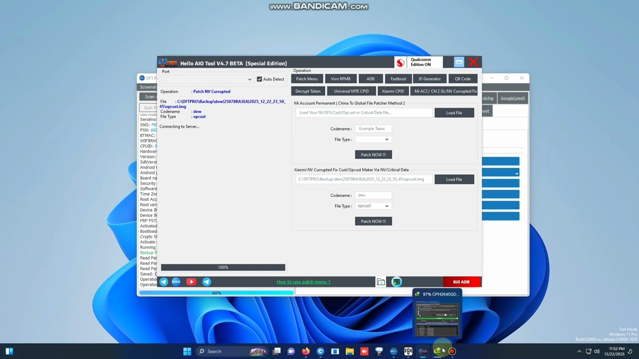 Redmi 15c(dew) CPID Repair And Mi Account Remove Permanently Via HelloAIO Tool Tutorial