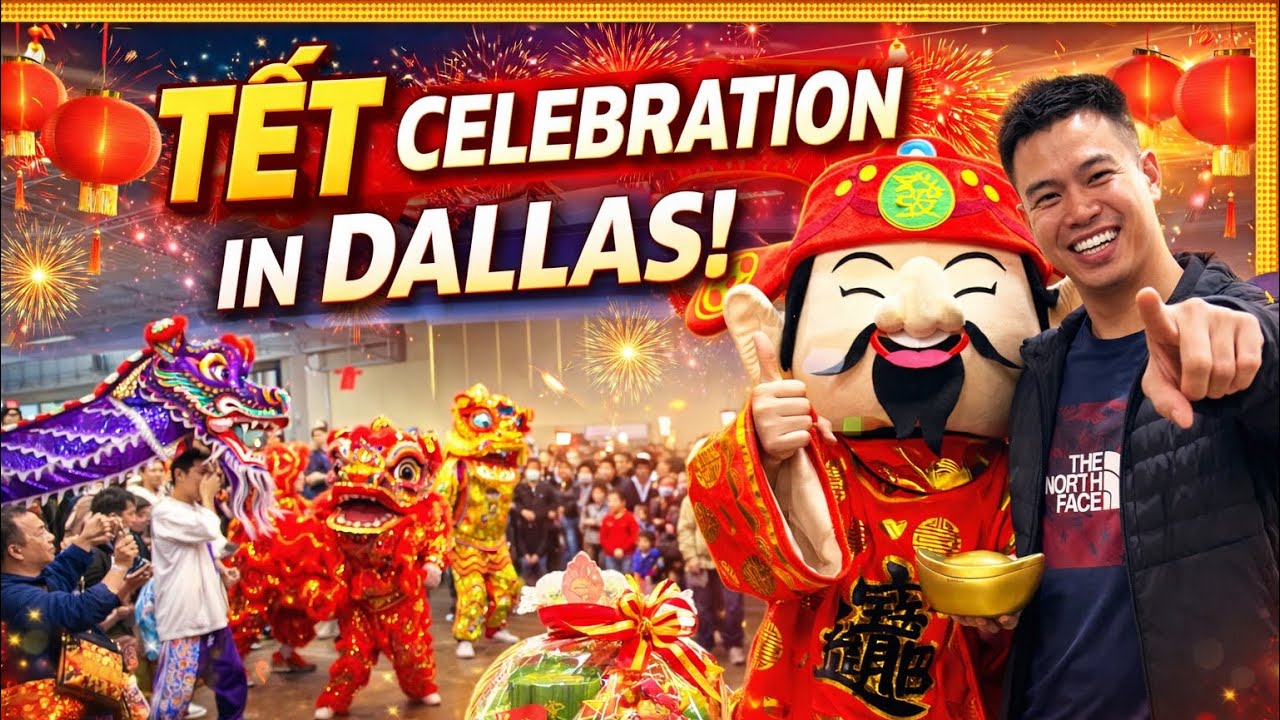Hội chợ tết ở Asia Times Square, Grand Prairie, Texas | February 2026