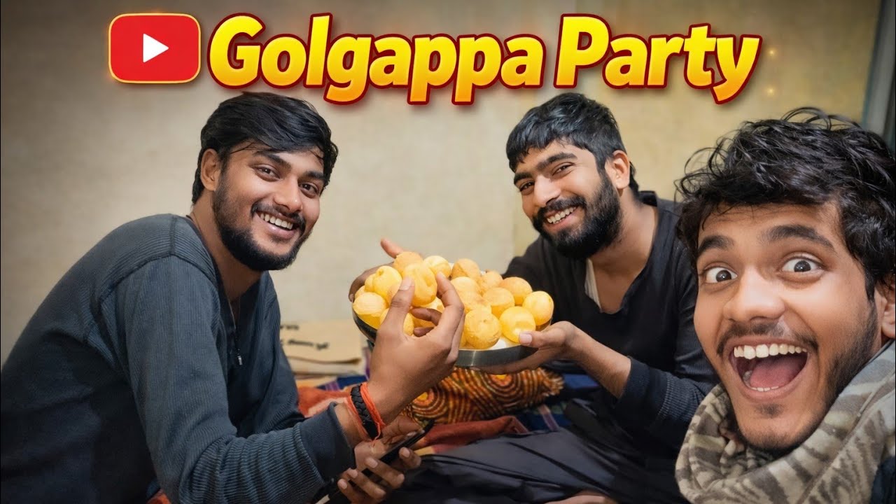 Dosto Ke Sath Golgappa Party 🎉 | Room Me Pani Puri Vlog l Rohanoncam l