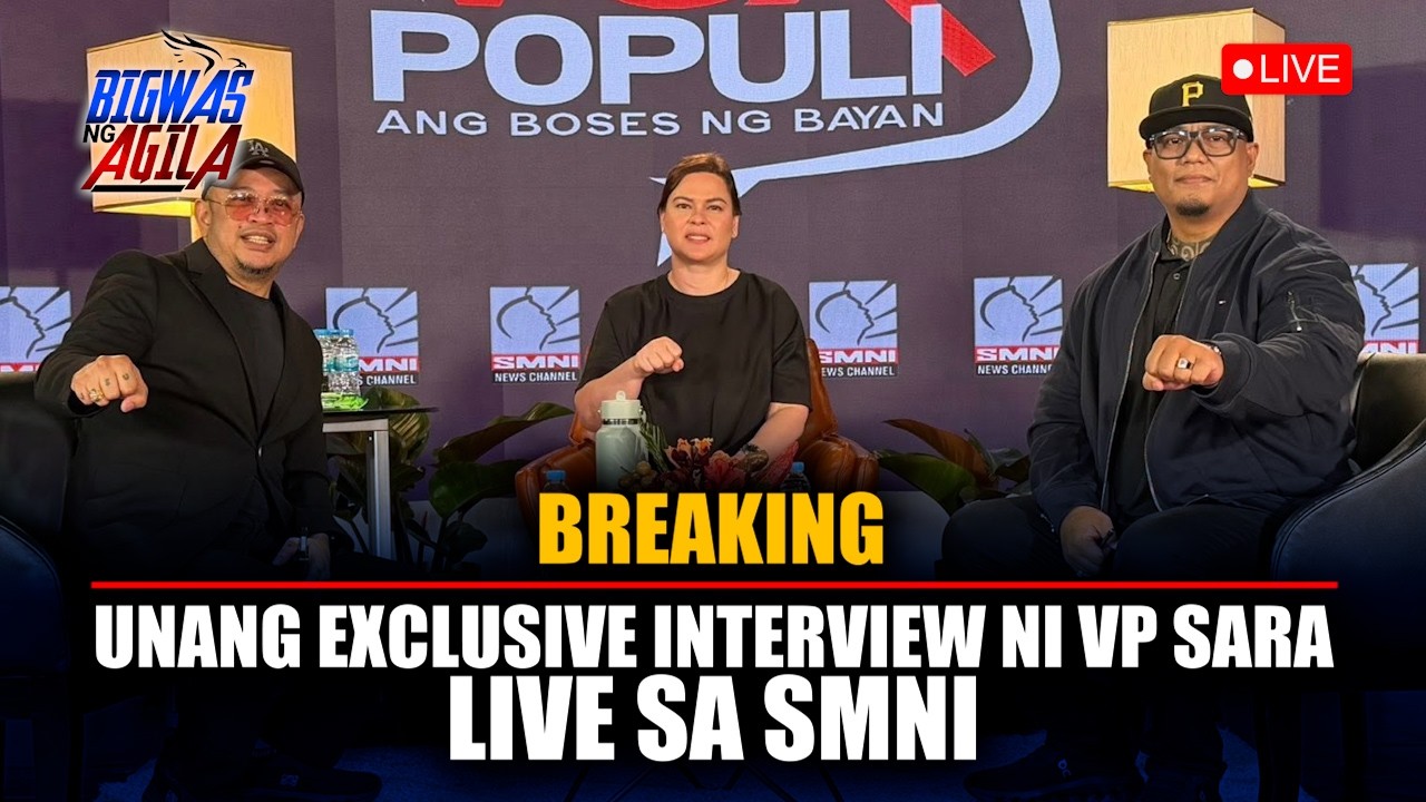 BREAKING | UNANG EXCLUSIVE INTERVIEW NI VP SARA DUTERTE! LIVE SA SMNI!