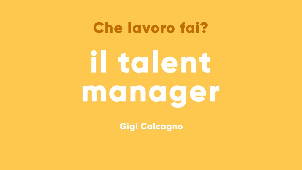 #8 Che lavoro fai? IL TALENT MANAGER da ZooCom