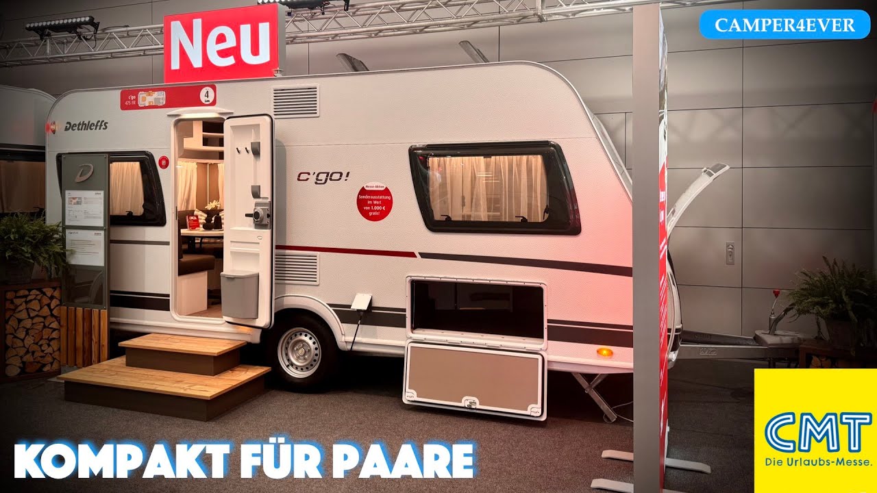 Neu 2024: Dethleffs C Go 475 FR I neues Innendesign und endlich vernetzt I CMT 2024 Wohnwagen