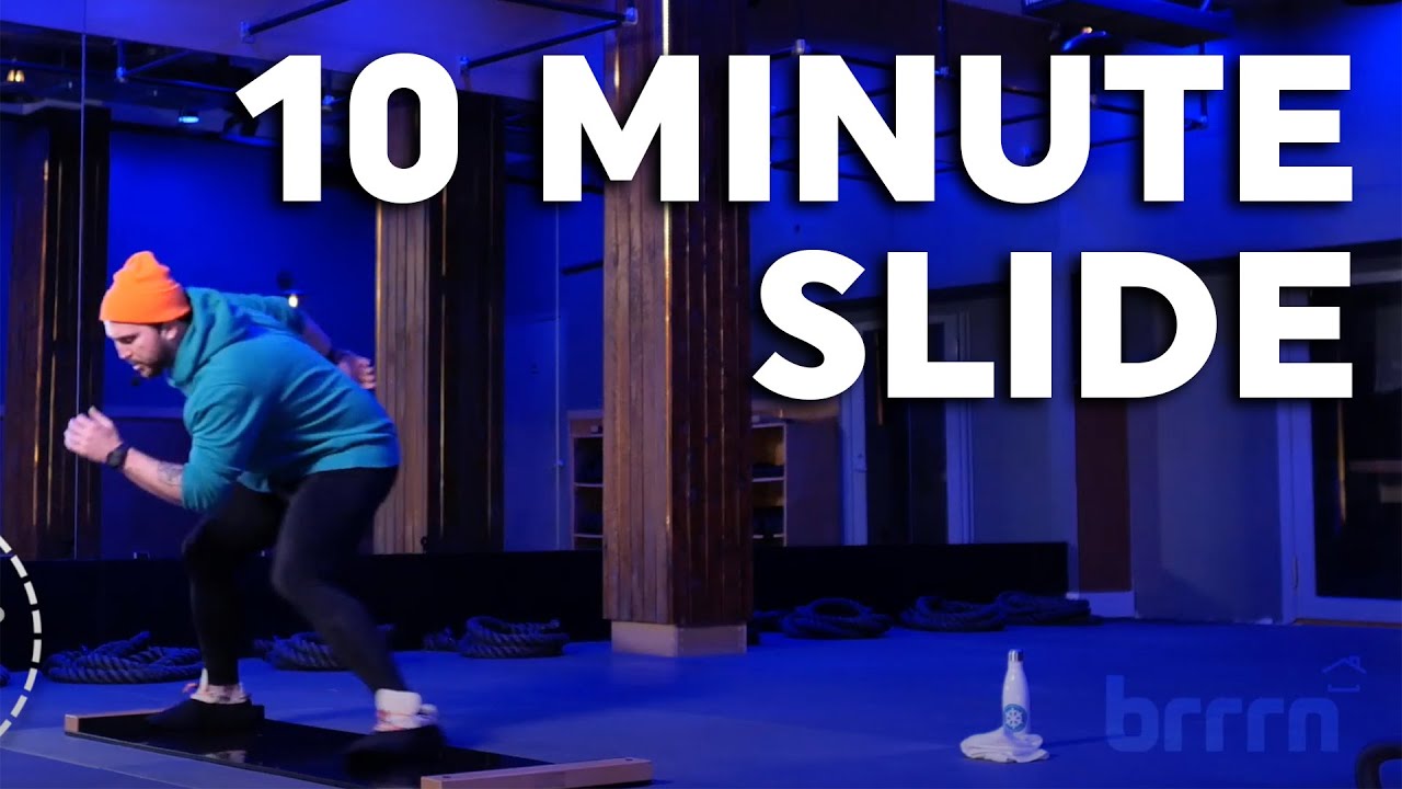 10 Minute Intermediate Core & Cardio Slide Board Workout (w/ Brrrn Founder, Jimmy T. Martin)