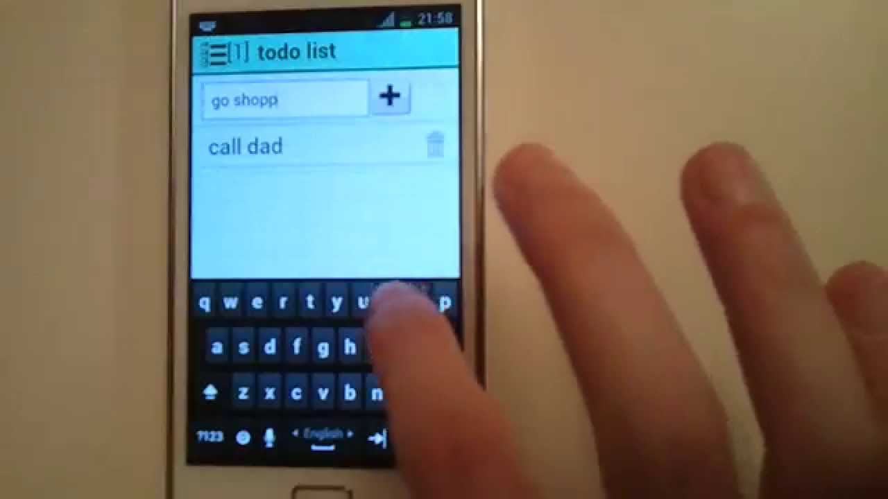Todo list android application