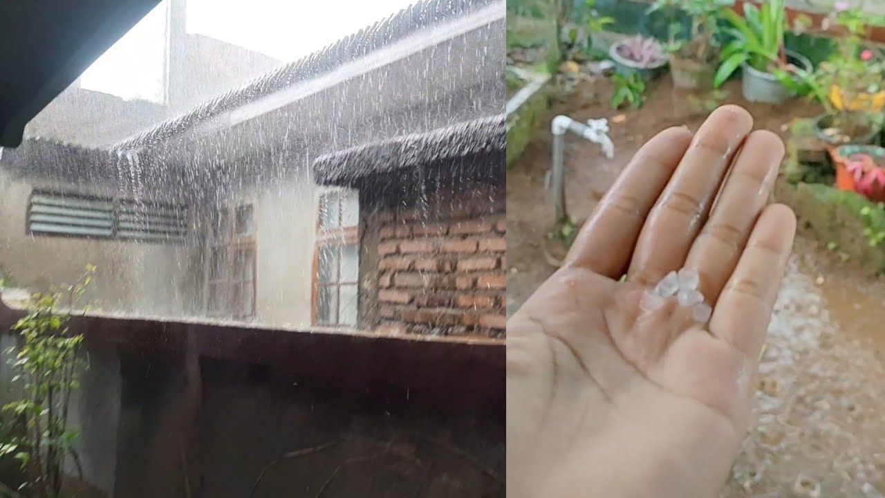 Viral !!! Hujan Es di Kota Sungai Penuh