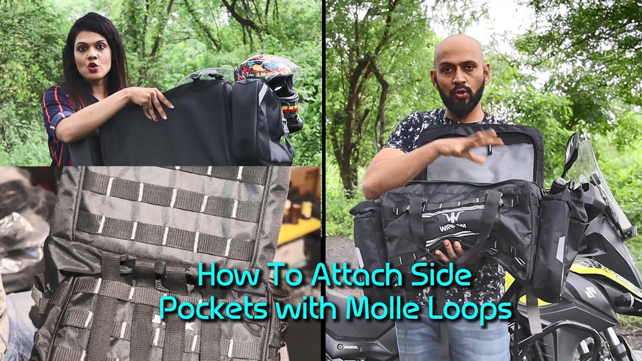 How to install Wroom Turtuk Waterproof Tailbag on any Motorcycle ? | Installation | #Wroom
