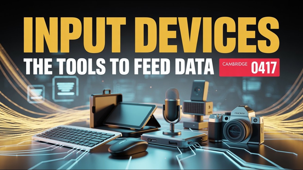 2.1 Input Devices and Their Uses: Input and output devices: 0417 ICT Cambridge IGCSE