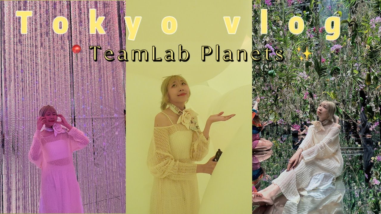 TOKYO VLOG | Immerse yourself in art at teamLab Planets ✨