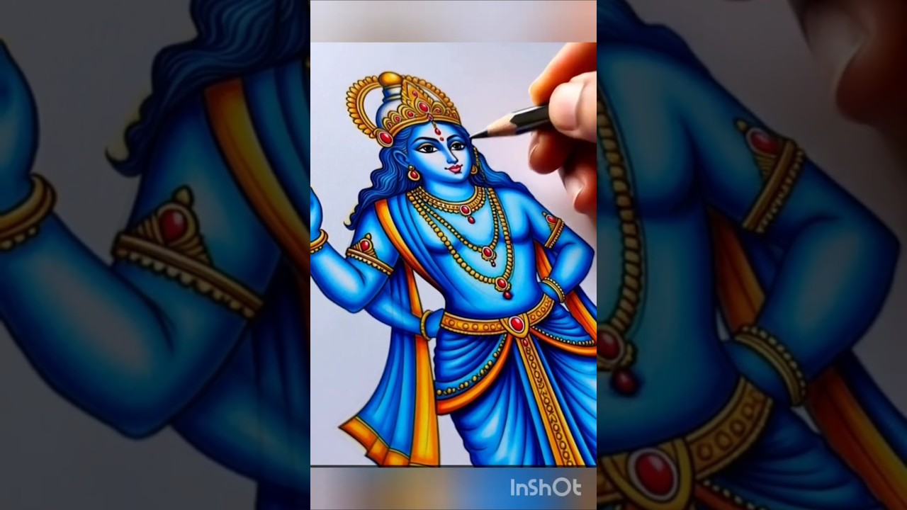 Beautiful Hindu Goddess Drawing | Traditional Indian Art ✨