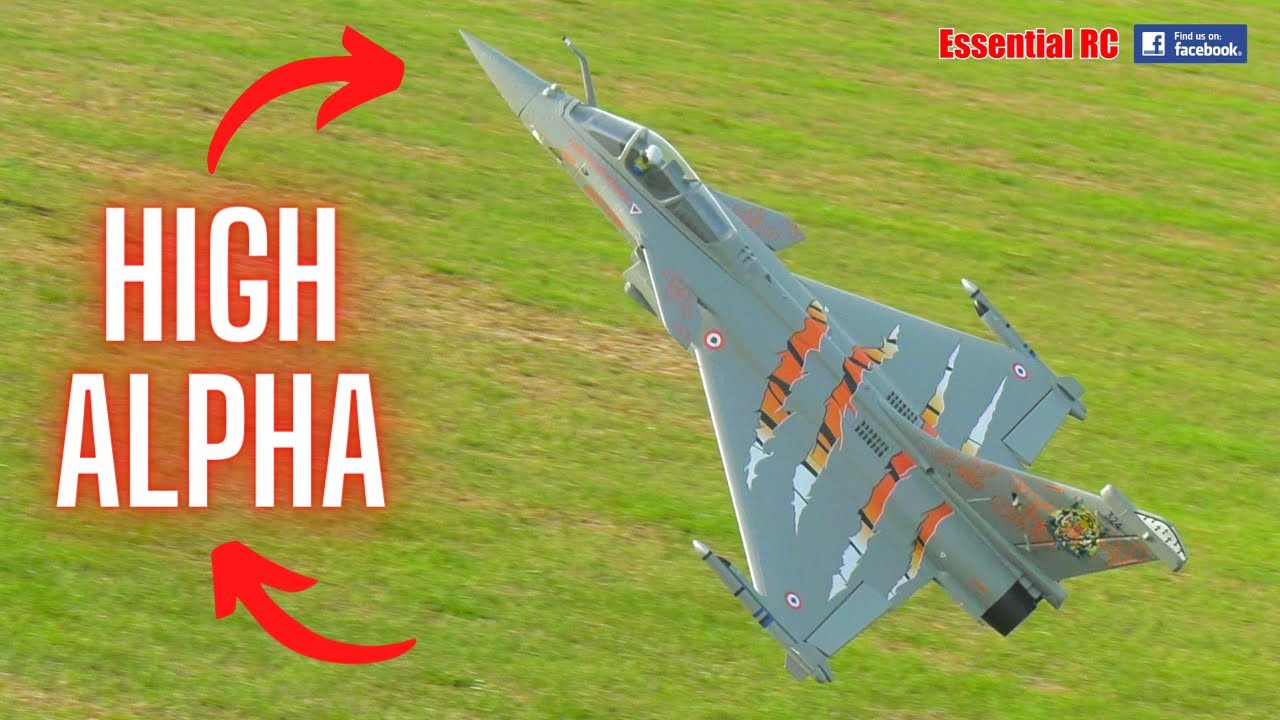 SUPER SLOW HIGH ALPHA FLIGHT ! NEW FMS Rafale 64mm EDF Jet