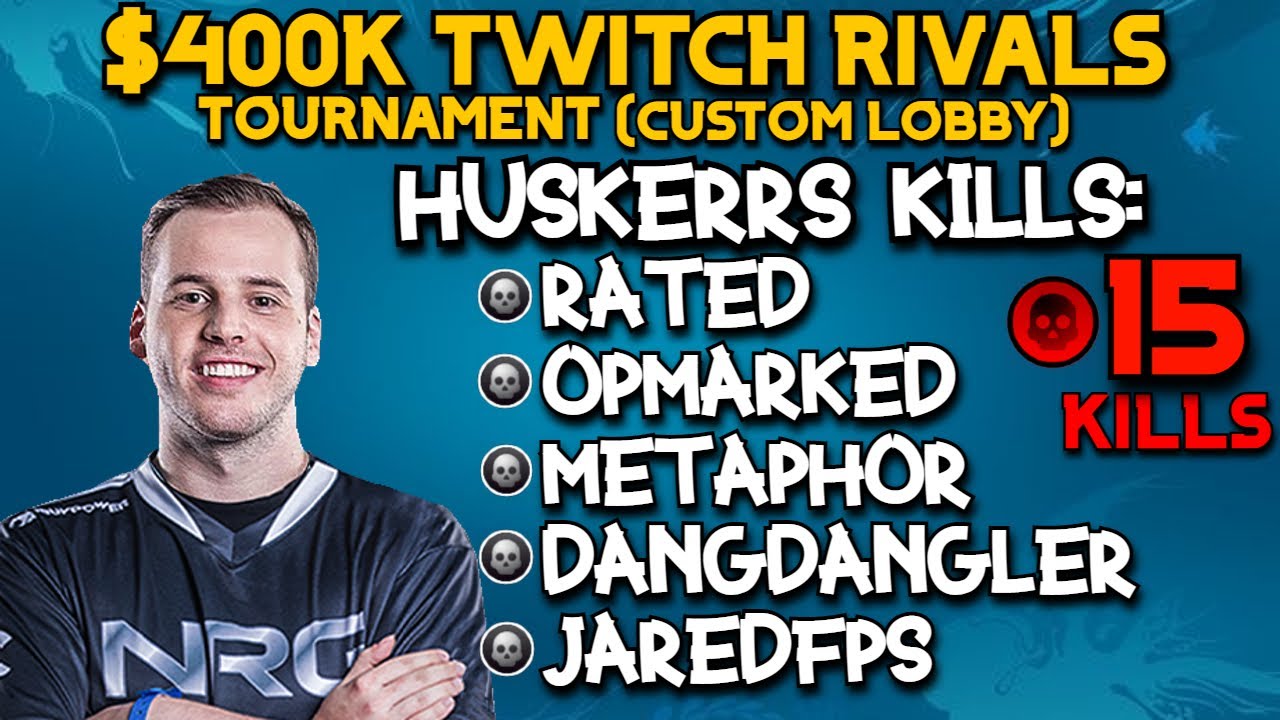 *NEW* WARZONE Huskerrs Kills 15 Pro Streamers!! / $400K Twitch Rivals Tournament