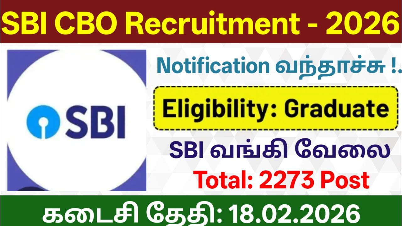 SBI Recruitment 2026 Apply Online | SBI Circle Based Officer Notification Out | Bank Vacancy 2026