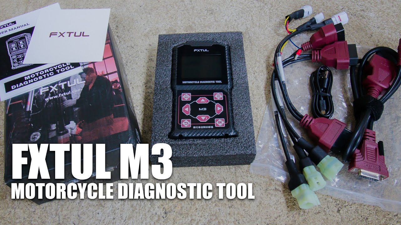 FXTUL M3 Motorcycle Diagnostic Tool Unboxing and Testing (Non-Commentary)