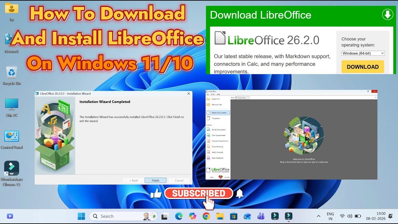 How To Download And Install LibreOffice On Windows 11 I Libreoffice installation I #libreoffice