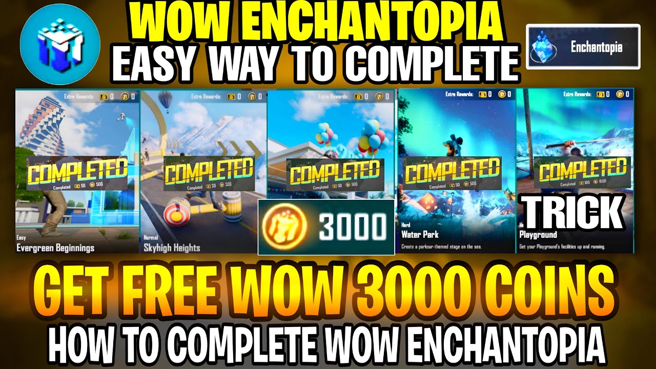 Wow Enchantopia Pubg | How to Complete Wow Enchantopia Missions | Get Free 3000 Wow Coins | PUBGM