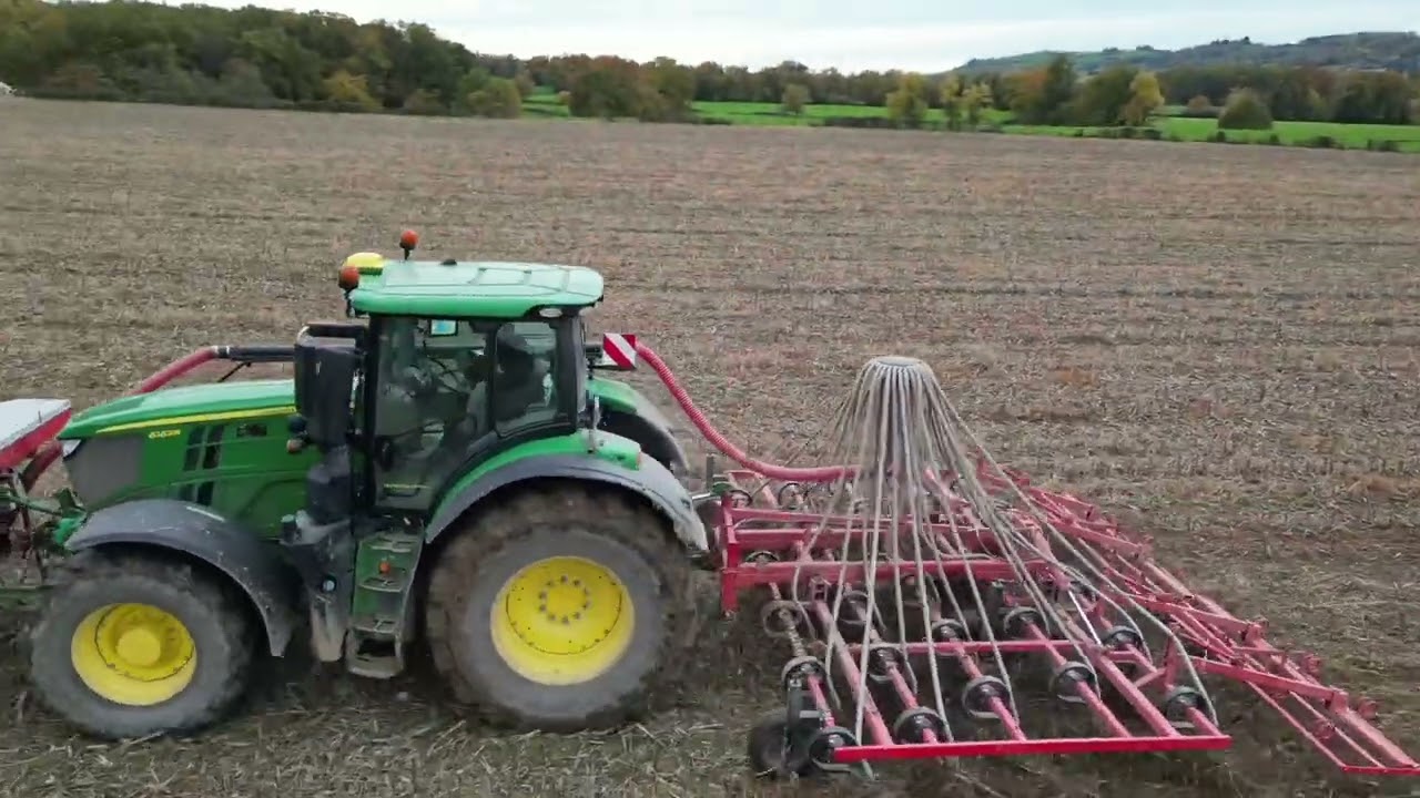 Semis de blé  à la dent derrière soja et maïs grain 2025 