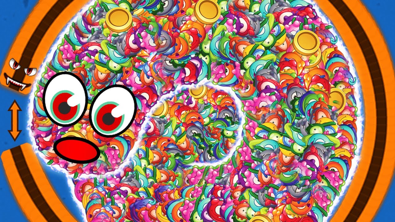 WORMSZONE.IO 001 MEGA BIG SLITHER SNAKE TOP 01 / Epic Worms Zone Best Gameplay! #44