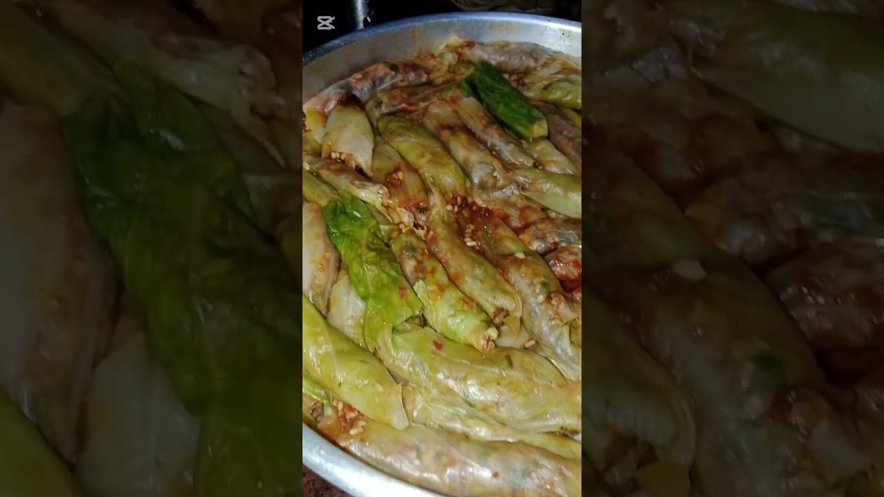 احلي محشي كرمب في الجو البرد ده تعالي شوفي احلي طريقه 😋