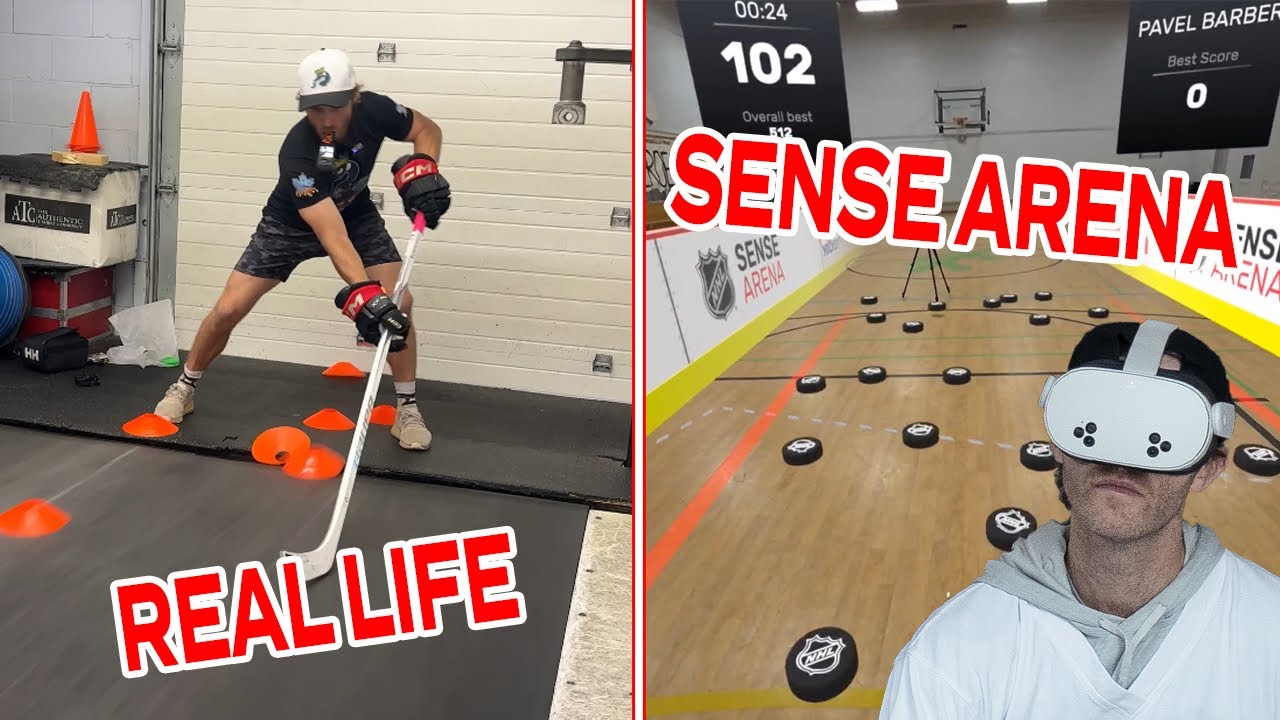 NEW STICKHANDLING VIDEO GAME!? | Sense Arena 