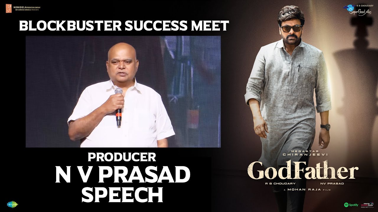Producer N V  Prasad Speech @ GodFather Blockbuster Success Meet