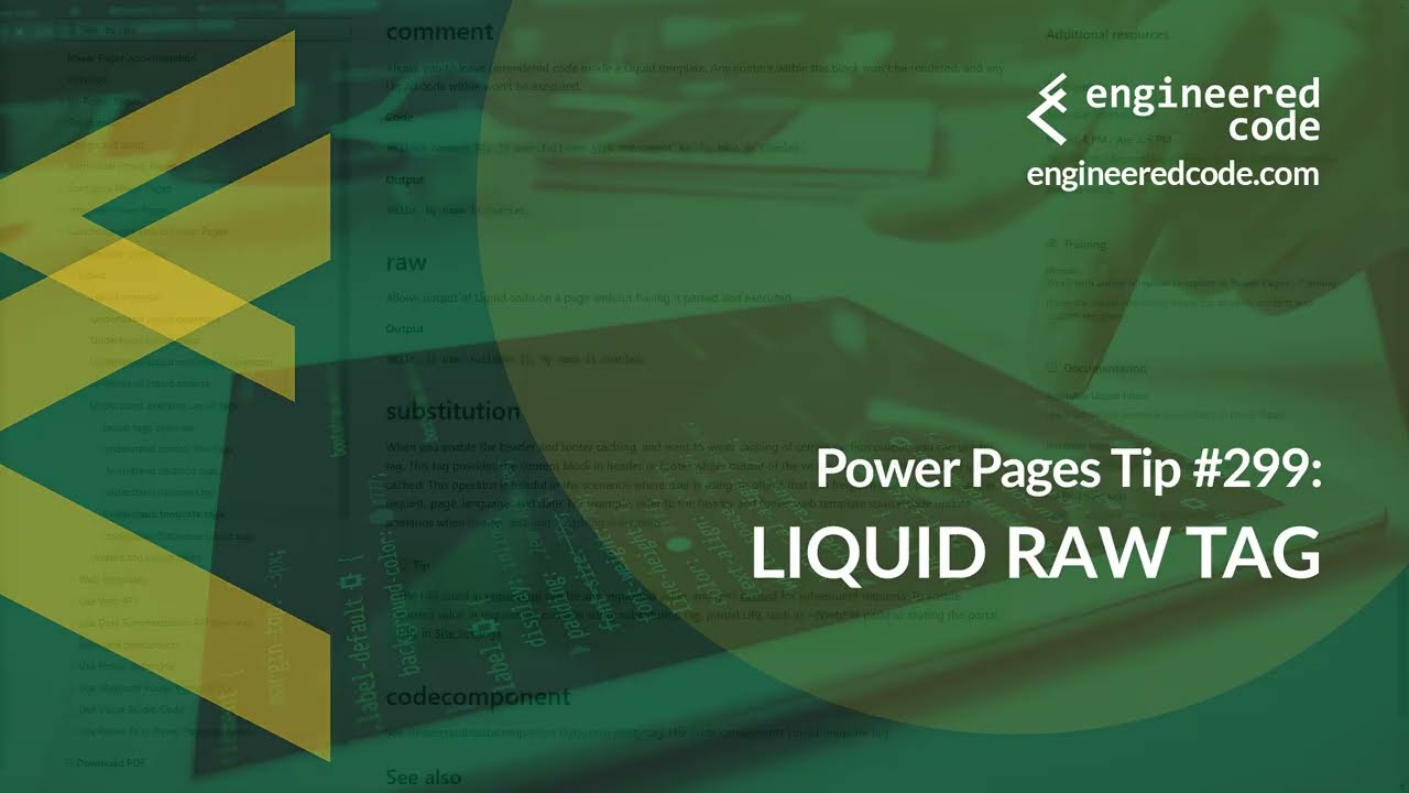 Power Pages Tip #299 - Liquid raw Tag - Engineered Code