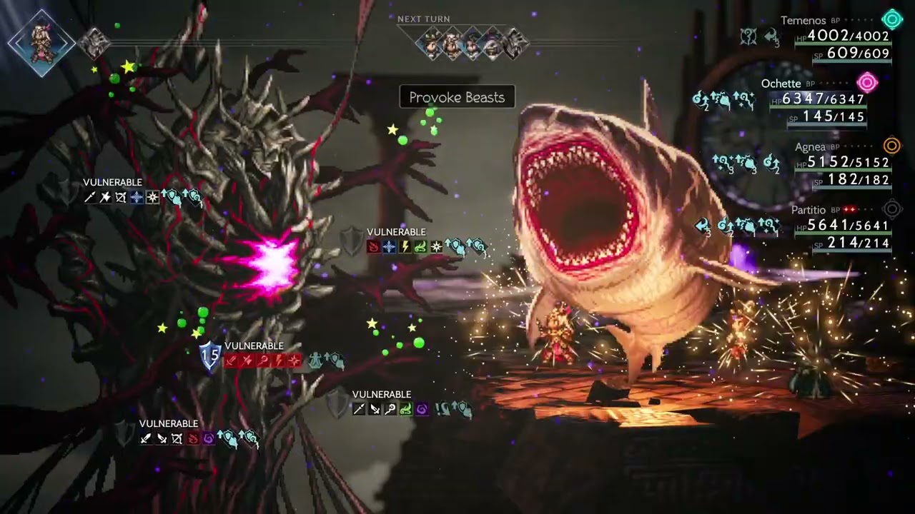 Defeating True Vide in just 3 Turns (minimum possible) - Octopath Traveler II
