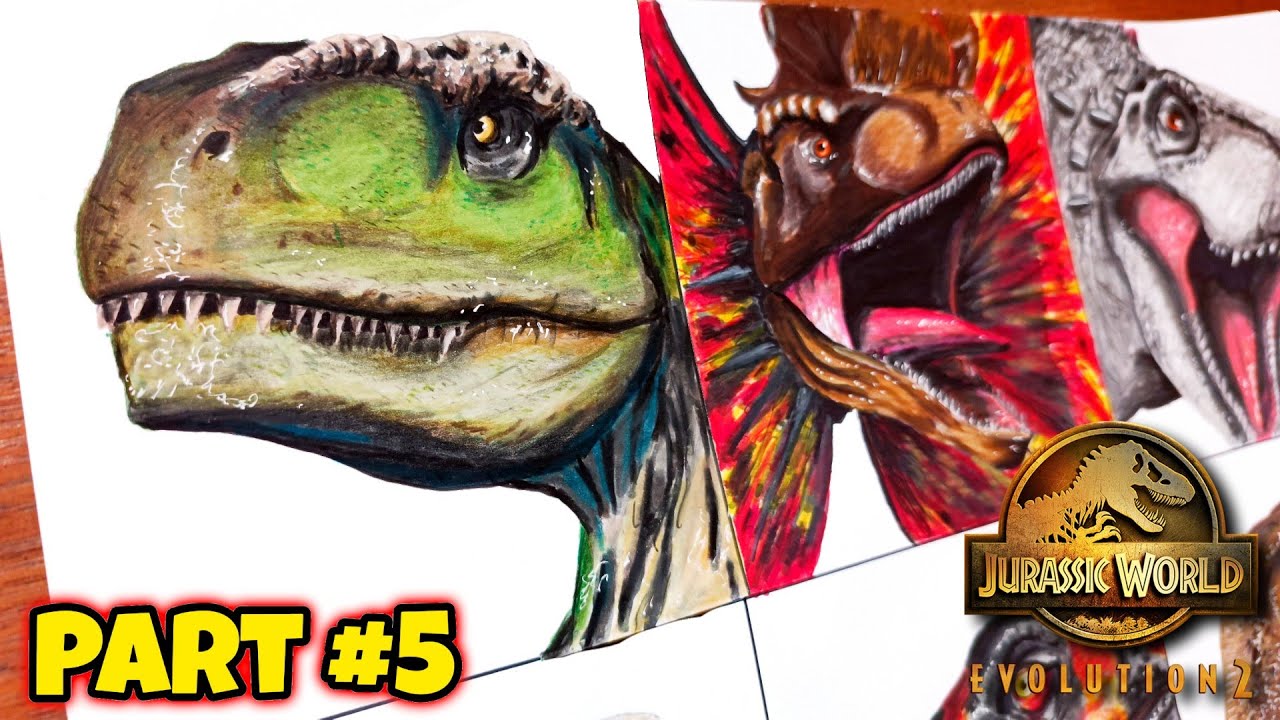 Drawing All Dinosaurs from Jurassic World Evolution 2 | Part 5 (Carnivore)