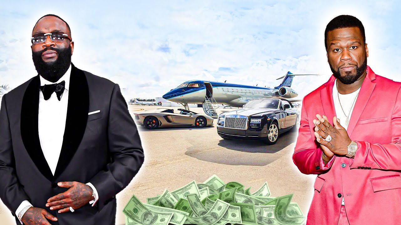 Qual dos dois rappers têm a vida mais luxuosa: Rick Ross ou 50 Cent? (carreira, mansões, fortuna...)