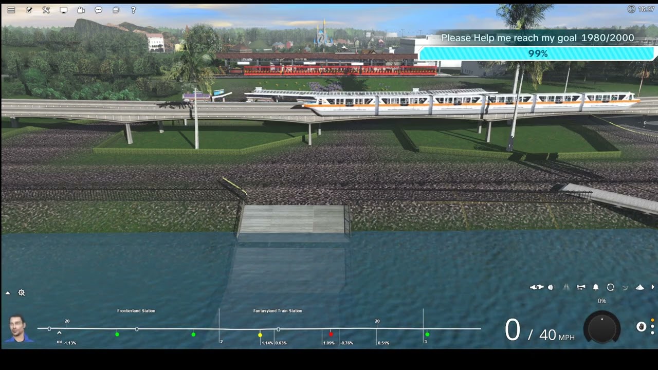 Short Trainz Video| watching the monorails leave the Magic Kingdom