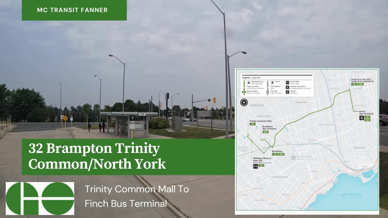 GO Transit 32 Brampton Trinity Common/North York - Trinity Common Mall To Finch Bus Terminal - Full