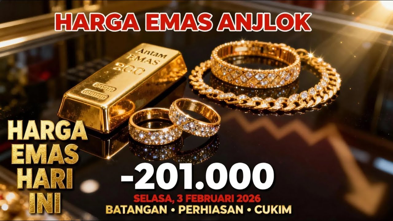 HARGA EMAS HARI INI 3 FEBRUARI 2026 🔴 UPDATE LENGKAP ANTAM, UBS, GALERI 24 & EMAS PERHIASAN